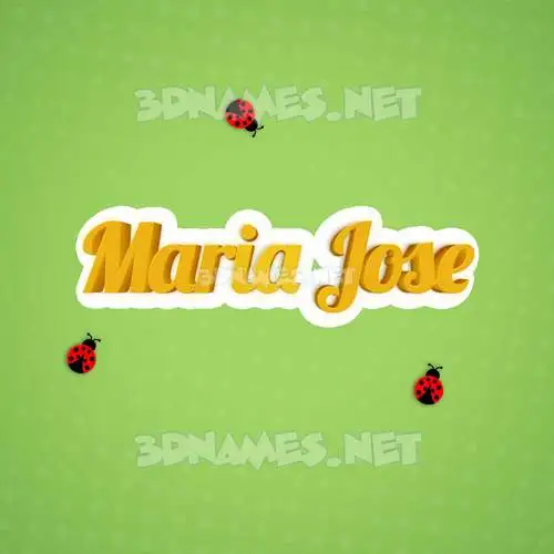 maria jose in Ladybugs style - 3D name wallpaper maria jose in Ladybugs style - 3D name wallpaper