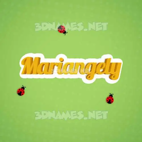 mariangely in Ladybugs style - 3D name wallpaper mariangely in Ladybugs style - 3D name wallpaper