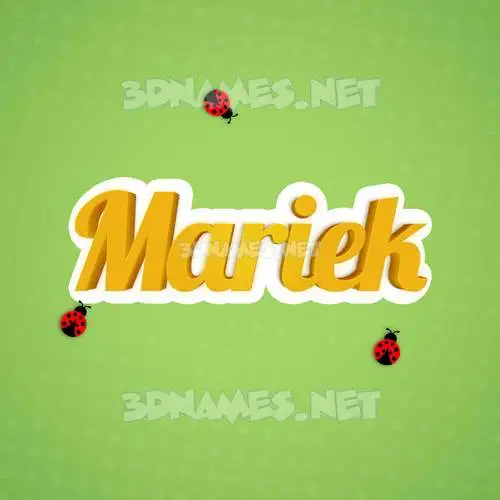 mariek in Ladybugs style - 3D name wallpaper mariek in Ladybugs style - 3D name wallpaper