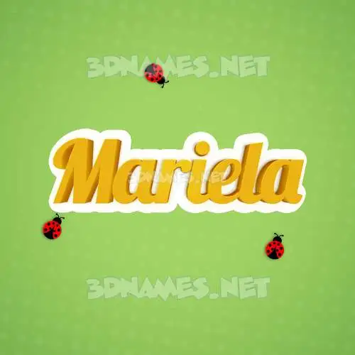 mariela in Ladybugs style - 3D name wallpaper mariela in Ladybugs style - 3D name wallpaper