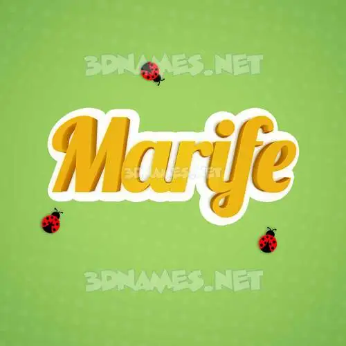 marife in Ladybugs style - 3D name wallpaper marife in Ladybugs style - 3D name wallpaper