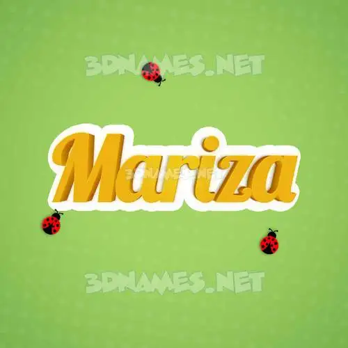 mariza in Ladybugs style - 3D name wallpaper mariza in Ladybugs style - 3D name wallpaper