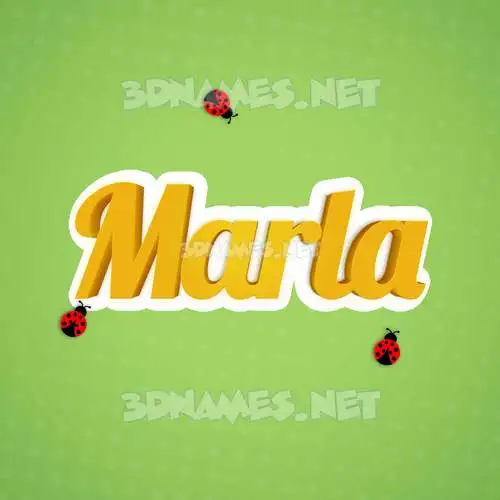 marla in Ladybugs style - 3D name wallpaper marla in Ladybugs style - 3D name wallpaper
