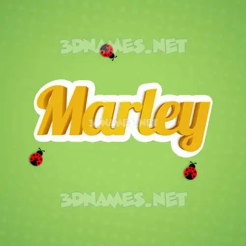 marley in Ladybugs style - 3D name wallpaper marley in Ladybugs style - 3D name wallpaper