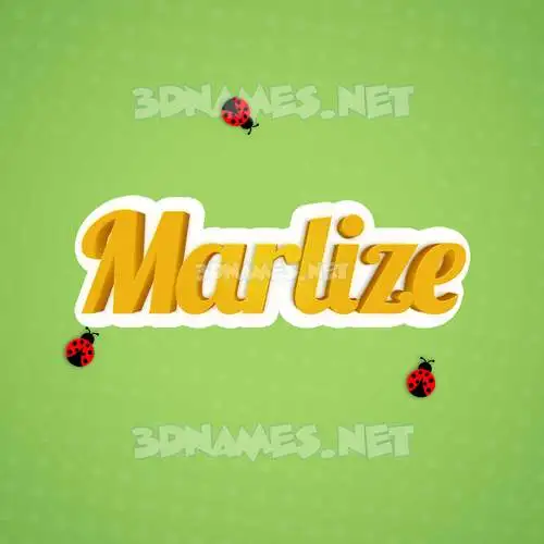 marlize in Ladybugs style - 3D name wallpaper marlize in Ladybugs style - 3D name wallpaper
