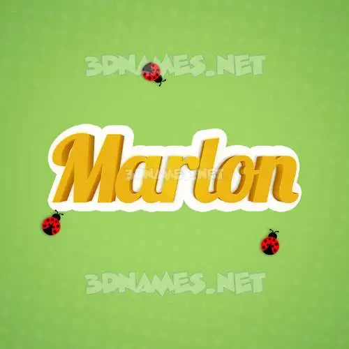 marlon in Ladybugs style - 3D name wallpaper marlon in Ladybugs style - 3D name wallpaper