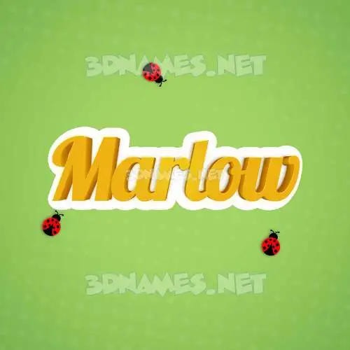 marlow in Ladybugs style - 3D name wallpaper marlow in Ladybugs style - 3D name wallpaper