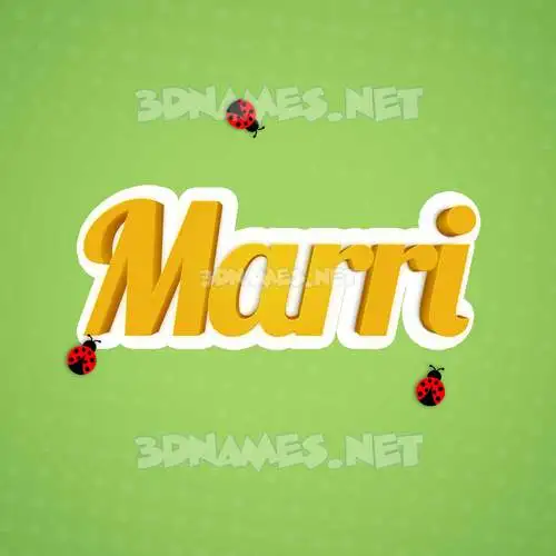 marri in Ladybugs style - 3D name wallpaper marri in Ladybugs style - 3D name wallpaper