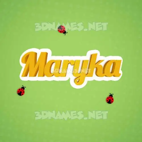 maryka in Ladybugs style - 3D name wallpaper maryka in Ladybugs style - 3D name wallpaper