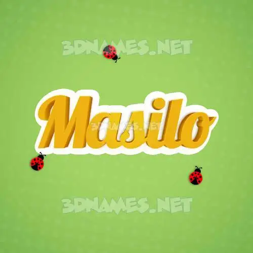 masilo in Ladybugs style - 3D name wallpaper masilo in Ladybugs style - 3D name wallpaper