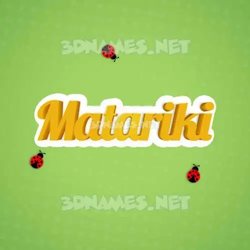 matariki in Ladybugs style - 3D name wallpaper matariki in Ladybugs style - 3D name wallpaper
