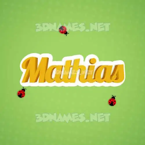 mathias in Ladybugs style - 3D name wallpaper mathias in Ladybugs style - 3D name wallpaper