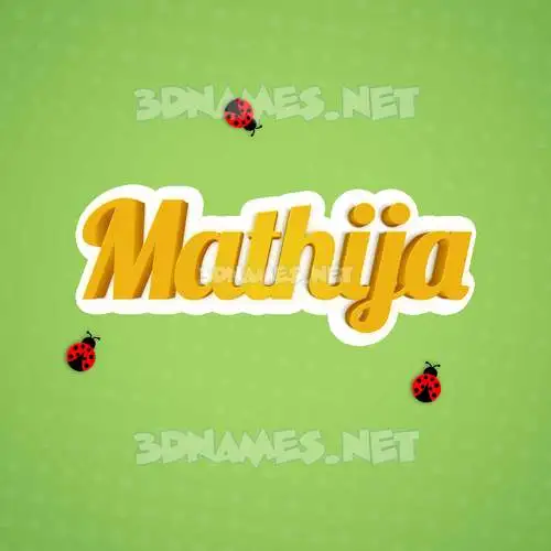 mathija in Ladybugs style - 3D name wallpaper mathija in Ladybugs style - 3D name wallpaper