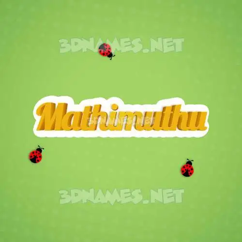 mathimuthu in Ladybugs style - 3D name wallpaper mathimuthu in Ladybugs style - 3D name wallpaper