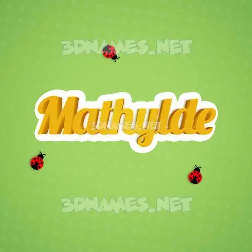 mathylde in Ladybugs style - 3D name wallpaper mathylde in Ladybugs style - 3D name wallpaper