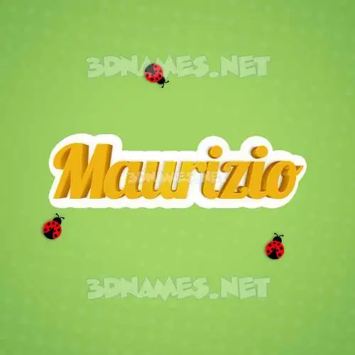 maurizio in Ladybugs style - 3D name wallpaper maurizio in Ladybugs style - 3D name wallpaper