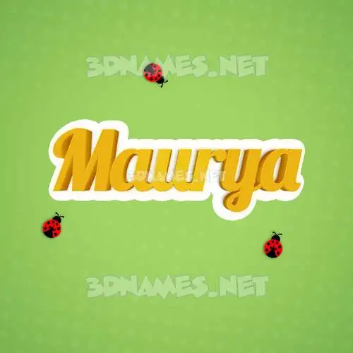 maurya in Ladybugs style - 3D name wallpaper maurya in Ladybugs style - 3D name wallpaper