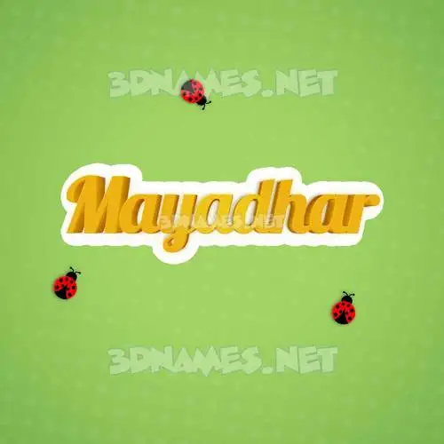 mayadhar in Ladybugs style - 3D name wallpaper mayadhar in Ladybugs style - 3D name wallpaper