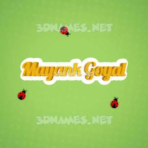 mayank goyal in Ladybugs style - 3D name wallpaper mayank goyal in Ladybugs style - 3D name wallpaper