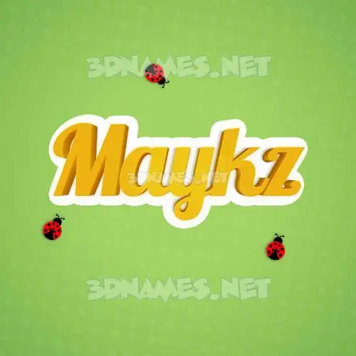 maykz in Ladybugs style - 3D name wallpaper maykz in Ladybugs style - 3D name wallpaper