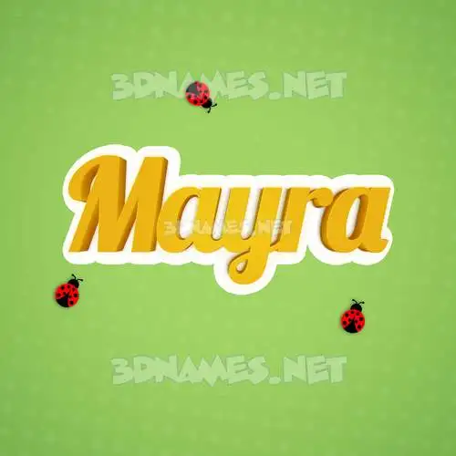 mayra in Ladybugs style - 3D name wallpaper