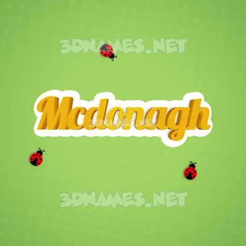 mcdonagh in Ladybugs style - 3D name wallpaper mcdonagh in Ladybugs style - 3D name wallpaper