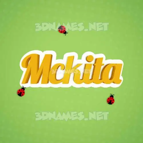 mckita in Ladybugs style - 3D name wallpaper mckita in Ladybugs style - 3D name wallpaper
