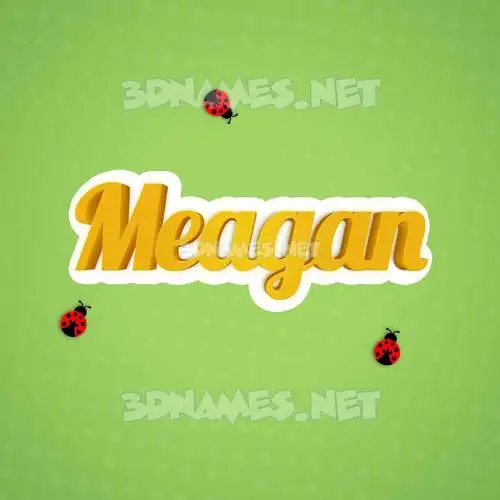 meagan in Ladybugs style - 3D name wallpaper meagan in Ladybugs style - 3D name wallpaper
