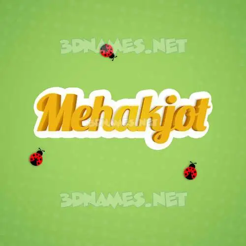 mehakjot in Ladybugs style - 3D name wallpaper mehakjot in Ladybugs style - 3D name wallpaper