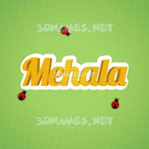 mehala in Ladybugs style - 3D name wallpaper mehala in Ladybugs style - 3D name wallpaper