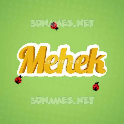 mehek in Ladybugs style - 3D name wallpaper mehek in Ladybugs style - 3D name wallpaper