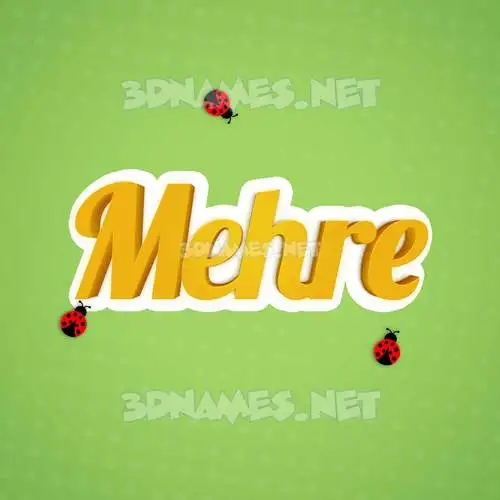 mehre in Ladybugs style - 3D name wallpaper mehre in Ladybugs style - 3D name wallpaper