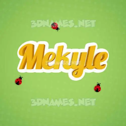 mekyle in Ladybugs style - 3D name wallpaper mekyle in Ladybugs style - 3D name wallpaper