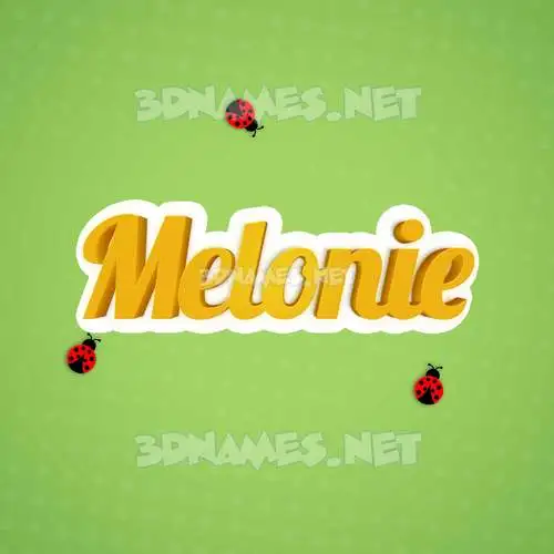 melonie in Ladybugs style - 3D name wallpaper melonie in Ladybugs style - 3D name wallpaper