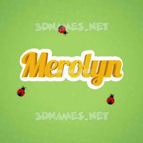 merolyn in Ladybugs style - 3D name wallpaper merolyn in Ladybugs style - 3D name wallpaper