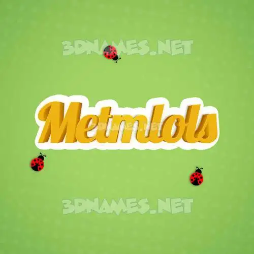 metmlols in Ladybugs style - 3D name wallpaper metmlols in Ladybugs style - 3D name wallpaper
