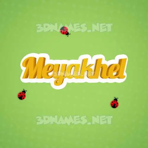 meyakhel in Ladybugs style - 3D name wallpaper meyakhel in Ladybugs style - 3D name wallpaper