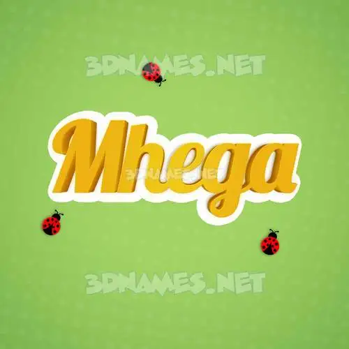 mhega in Ladybugs style - 3D name wallpaper mhega in Ladybugs style - 3D name wallpaper