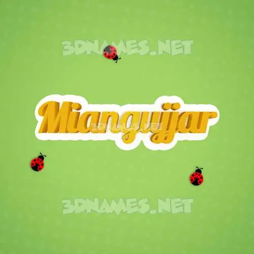 miangujjar in Ladybugs style - 3D name wallpaper miangujjar in Ladybugs style - 3D name wallpaper