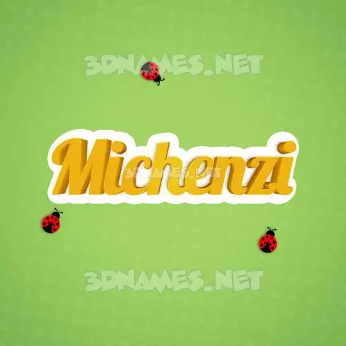 michenzi in Ladybugs style - 3D name wallpaper michenzi in Ladybugs style - 3D name wallpaper