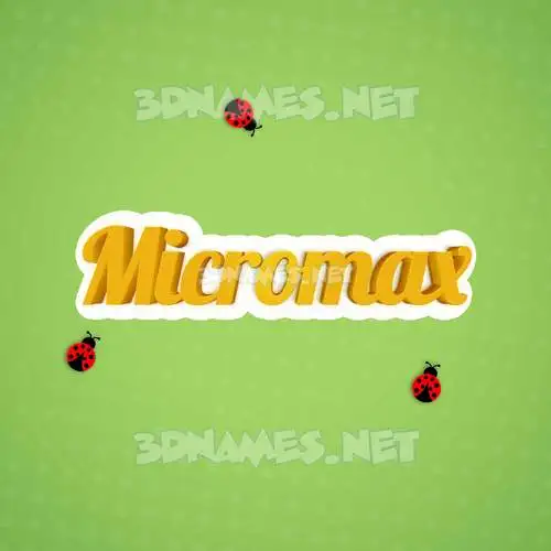 micromax in Ladybugs style - 3D name wallpaper micromax in Ladybugs style - 3D name wallpaper