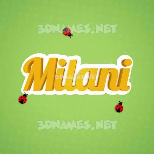 milani in Ladybugs style - 3D name wallpaper milani in Ladybugs style - 3D name wallpaper