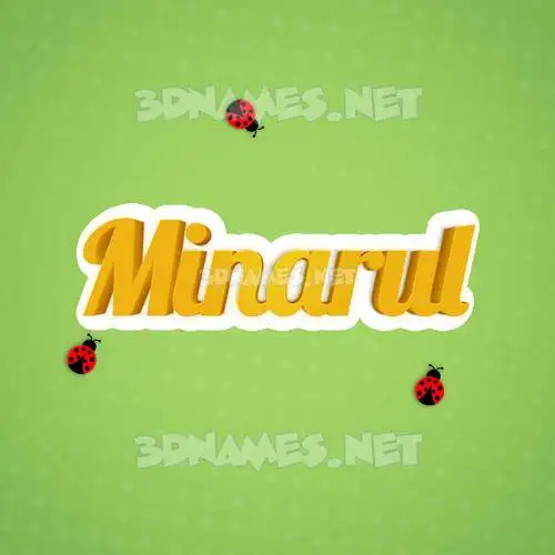 minarul in Ladybugs style - 3D name wallpaper minarul in Ladybugs style - 3D name wallpaper