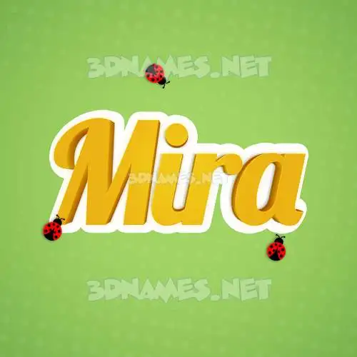 mira in Ladybugs style - 3D name wallpaper mira in Ladybugs style - 3D name wallpaper