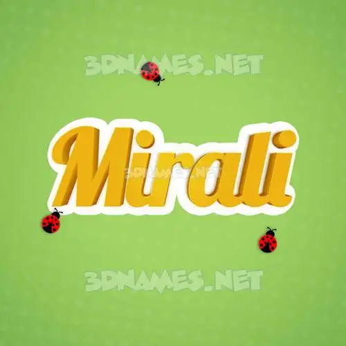 mirali in Ladybugs style - 3D name wallpaper mirali in Ladybugs style - 3D name wallpaper