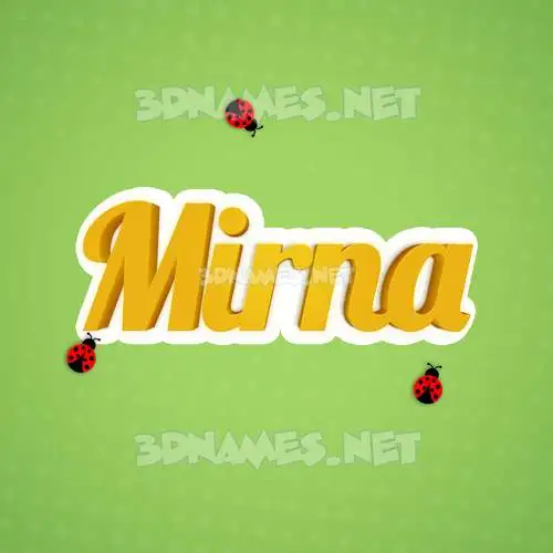 mirna in Ladybugs style - 3D name wallpaper mirna in Ladybugs style - 3D name wallpaper