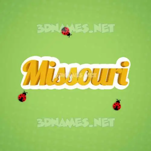 missouri in Ladybugs style - 3D name wallpaper missouri in Ladybugs style - 3D name wallpaper