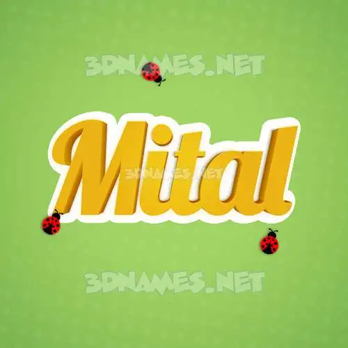 mital in Ladybugs style - 3D name wallpaper mital in Ladybugs style - 3D name wallpaper