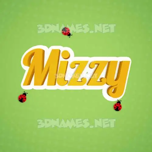 mizzy in Ladybugs style - 3D name wallpaper mizzy in Ladybugs style - 3D name wallpaper