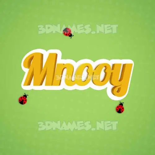 mnooy in Ladybugs style - 3D name wallpaper mnooy in Ladybugs style - 3D name wallpaper